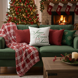 Jesus is the reason throw pillow クッション