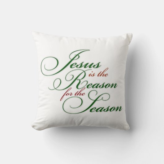 Jesus is the reason throw pillow クッション (正面)