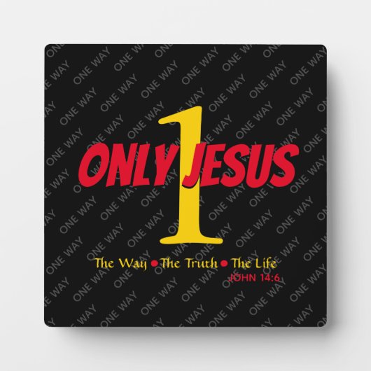 Jesus Is The Way Christian フォトプラーク (正面)