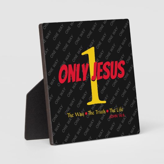 Jesus Is The Way Christian フォトプラーク (正面)