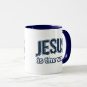 JESUS is the way - Christian マグカップ (正面右)