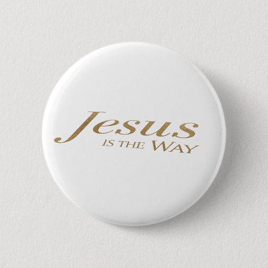 Jesus Is the Way – Christian Faith Button Patch 缶バッジ (正面)