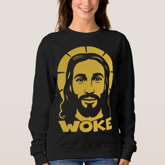 Jesus Is Woke Liberal スウェットシャツ (正面)