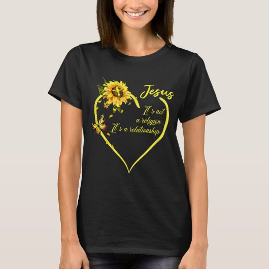 Jesus It's not a Religion It's a Relationship Sunf Tシャツ (正面)