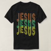 Jesus Jesus (模擬ネオン標識フォント) T-Shi Tシャツ (デザイン正面)