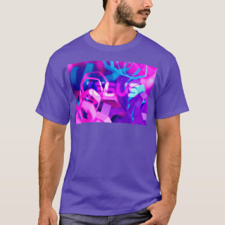 JESUS Jesus Lab Pink Purple Blueデザイン Tシャツ
