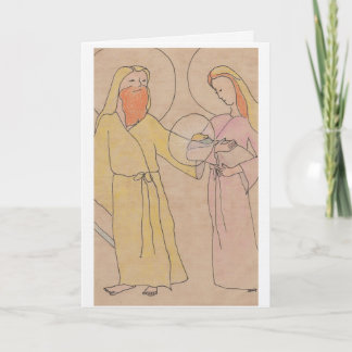 Jesus Joseph and Mary カード