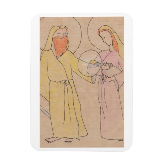 Jesus Joseph and Mary マグネット (縦)