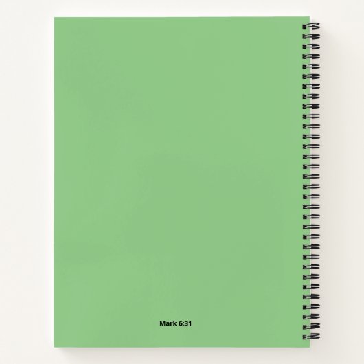 Jesus Journal - Rest ノートブック (裏面)