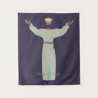 Jesus "King of Kings" Blanket, Christian Gifts タペストリー