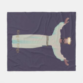 Jesus "King of Kings" Blanket, Christian Gifts フリースブランケット (正面(横))