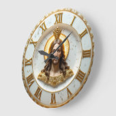 Jesus King of Kings Marble ラージ壁時計 (傾斜)