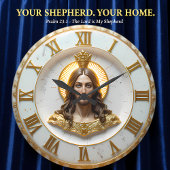 Jesus King of Kings Marble ラージ壁時計