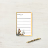 Jesus Kneeling in Prayer War Room Prayer ポストイット (デスク上)