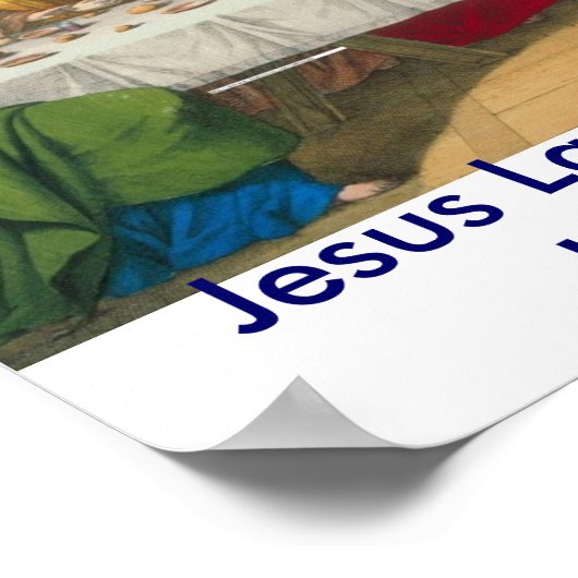 Jesus Last Supper with His Disciples. ポスター (角)