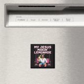 Jesus Lemonade Funny Christian Meme  マグネット (インサイチュ (食洗機))