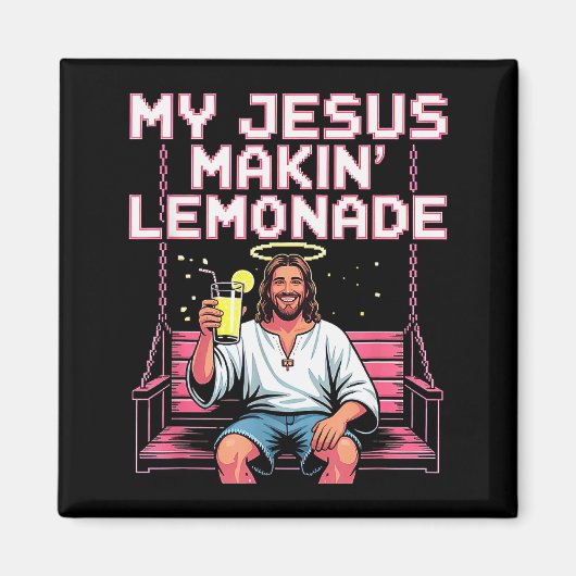 Jesus Lemonade Funny Christian Meme  マグネット (正面)