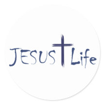 JESUS Life Blue文字シール20/シート