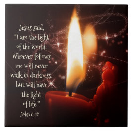 Jesus Light of the World Psalm 8，聖書，クリスマス タイル