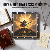 Jesus Light World Mountain Triumphant Lord スクエア壁時計