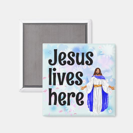 Jesus lives here マグネット (正面/裏面)