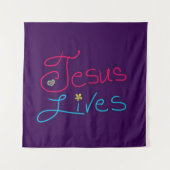 Jesus Lives Purple タペストリー (正面)