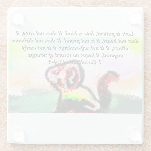 jesus love kind  ガラスコースター (裏面)