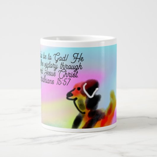jesus love us ジャンボコーヒーマグカップ (正面)
