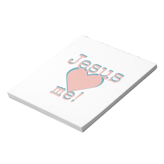 Jesus loves ♥ me! ノートパッド (回転)