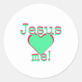 Jesus loves me ラウンドシール