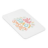 Jesus Loves Me -ヴィンテージデザイン マグネット (右側)