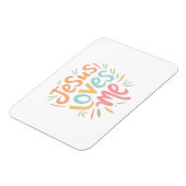 Jesus Loves Me -ヴィンテージデザイン マグネット (左側)