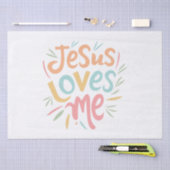 Jesus Loves Me -ヴィンテージデザイン 薄葉紙 (クラフト)