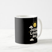 Jesus Loves Me Christian Mug コーヒーマグカップ (正面右)