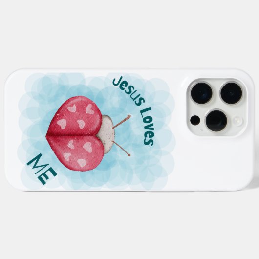 Jesus Loves Me Inspirational Modern Quote  Case-Mate iPhoneケース (裏面 (横))