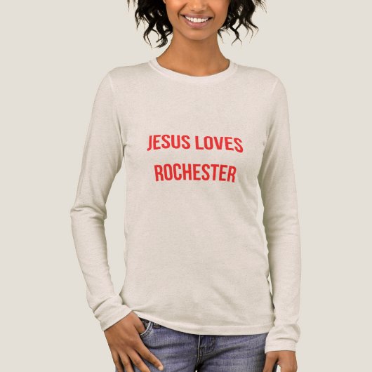 Jesus Loves Rochester トライブレンドＴシャツ (正面)