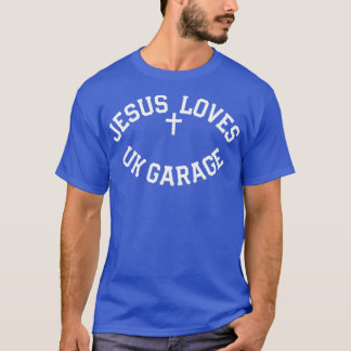 Jesus Loves UK Garage Shagon Black Tシャツ
