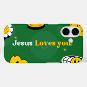 Jesus Loves YouスマイルかわいいiPhone / iPadケース Case-Mate iPhoneケース (裏面 (横))