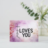 Jesus Loves Youポストカード ポストカード (スタンド正面)