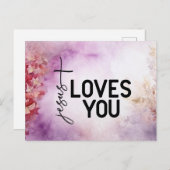 Jesus Loves Youポストカード ポストカード (正面/裏面)