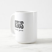 JESUS LOVES YOU | キリスト教 コーヒーマグカップ (正面左)