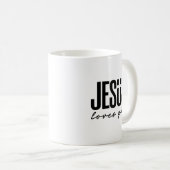 JESUS LOVES YOU | キリスト教 コーヒーマグカップ (正面右)