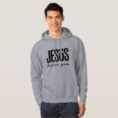 JESUS LOVES YOU | キリスト教 パーカ (正面フル)