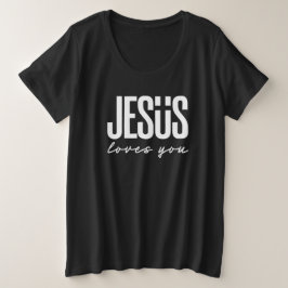 JESUS LOVES YOU | キリスト教 プラスサイズTシャツ