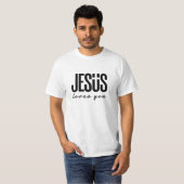 JESUS LOVES YOU | キリスト教 Tシャツ (正面フル)