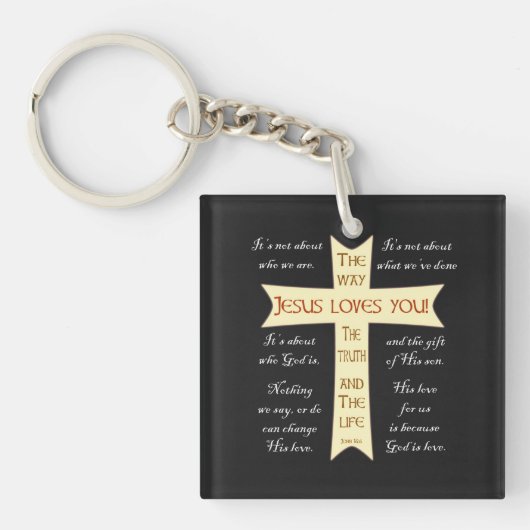Jesus Loves You キーホルダー (正面)