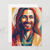 Jesus loves you ノートカード (正面/裏面)