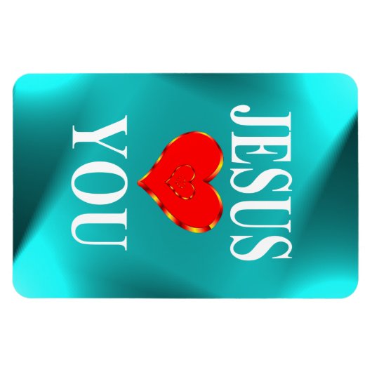 Jesus Loves You マグネット (横)