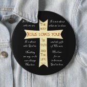 Jesus Loves You 缶バッジ (インサイチュ)