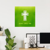 JESUS LOVES YOU - Christian Poster ポスター (ホームオフィス)